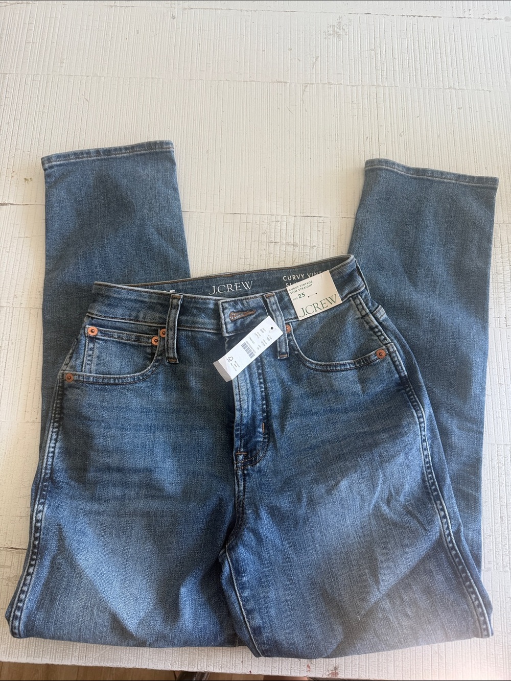 J crew Curvy Vintage straight jeans